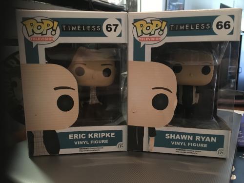 Eric Kripke and Shawn Ryan (with boxes)